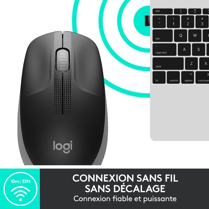 Logitech M190 Ratón Inalámbrico Ergónomico de Tamaño Completo, Conexión RF sin Retrasos, 18 Meses Batería, Seguimiento de Precisión, Color Gris Logitech M190 Ratón Inalámbrico Ergónomico de Tamaño Completo, Conexión RF sin Retrasos, 18 Meses Batería, Seguimiento de Precisión, Color Gris