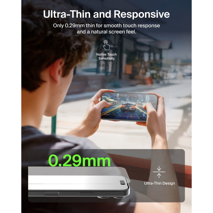 Belkin ScreenForce UltraGlass 2 Protector de Pantalla para iPhone 17 Pro Max OVA194hq