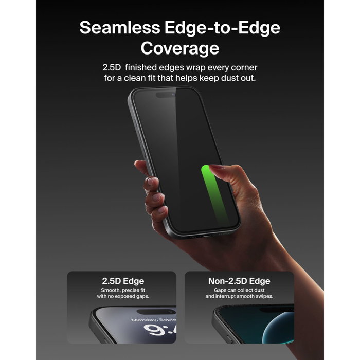Belkin ScreenForce UltraGlass 2 Protector de Pantalla para iPhone 17 Pro Max OVA194hq