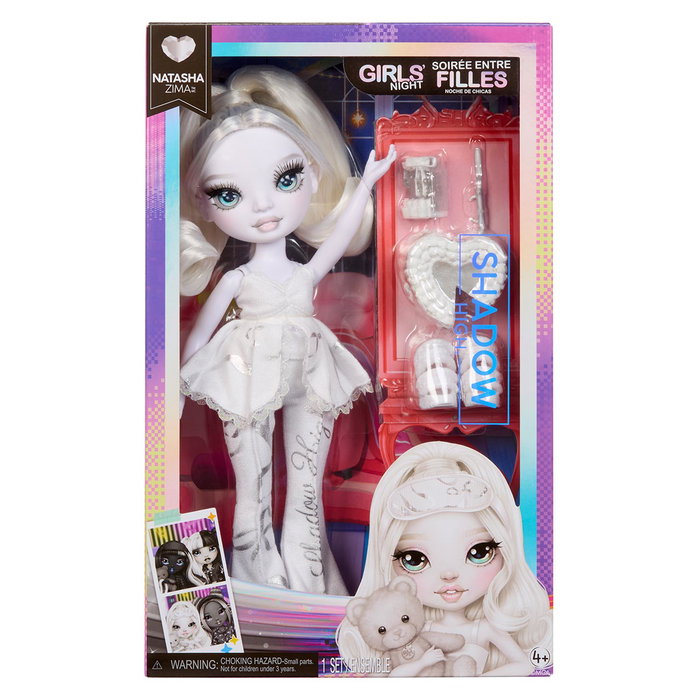 MGA Shadow High Muñeca Natasha 597896, Niñas Night con pelo blanco, pastel y accesorios de juego para niñas de +4 años