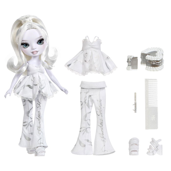 MGA Shadow High Muñeca Natasha 597896, Niñas Night con pelo blanco, pastel y accesorios de juego para niñas de +4 años