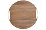 DKD Home Decor Tabla de Cortar Acacia y Metal Natural