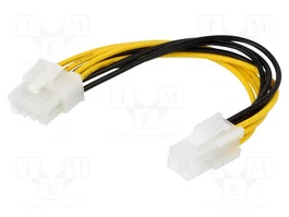 AKYGA Cable de alimentación ATX P4 macho a EPS 8pin hembra 0,15m