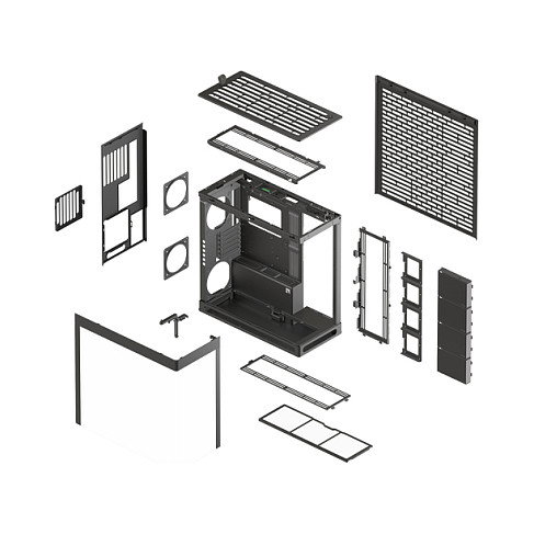 HAVN HS 420 Midi-Tower E-ATX con Vidrio Templado - Negro HAVN HS 420 Midi-Tower E-ATX con Vidrio Templado - Negro