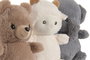 DKD Home Decor Peluche Baby Gris Blanco 15 x 24 x 18 cm (6 Unidades)