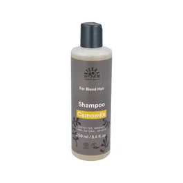 URTEKRAM Champú de Manzanilla para Cabellos Claros 250 ml - Cuida, Hidrata y Da Brillo - Certificado COSMOS ORGANIC - Vegano - Sin Testar en Animales