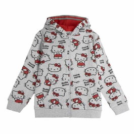 Cerdá Sudadera con Capucha Hello Kitty Cremallera Gris 6 Años