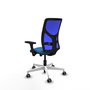 PIQUERAS Y CRESPO Silla de oficina Motilla Azul con mecanismo Sincro/Traslack