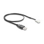 DeLOCK Cable de ventilador USB-A 2.0 a 3-pin Molex 50cm
