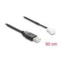 DeLOCK Cable de ventilador USB-A 2.0 a 3-pin Molex 50cm