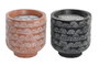 DKD Home Decor Set de 4 Velas de Citronela Negro y Terracota 310g