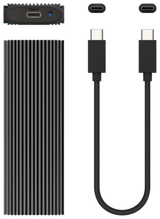 AISENS Caja Externa M.2 NVMe ASM2-023GR Gris USB 3.2 Gen2