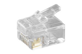 MicroConnect 10 x RJ-12 6P6C Conector Modular para Cables Telefónicos y de Datos