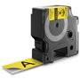 Dymo Rhino Cinta de Vinilo ID1-24 Negro sobre Amarillo 24mm x 5,5m
