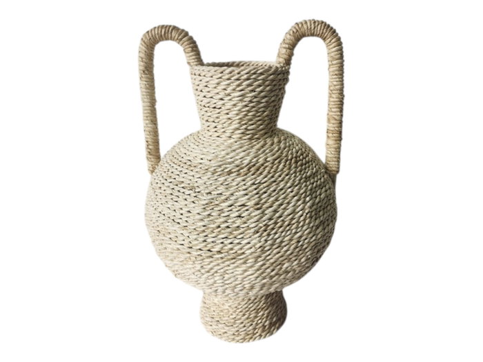 DKD Home Decor Jarrón Seagrass Ratán Natural 30x30x50 cm DKD Home Decor Jarrón Seagrass Ratán Natural 30x30x50 cm