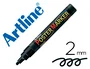 Artline Rotulador EPP-4 Poster Marker Punta Redonda 2 mm Tinta Negra Opaca para Carteleria y Superficies Diversas