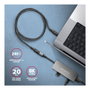 Axagon BUCM32-CF10AB Cable de extensión USB-C a USB-C 3.2 Gen 2, 1 m, 20 Gbps - Aluminio
