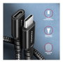 Axagon BUCM32-CF10AB Cable de extensión USB-C a USB-C 3.2 Gen 2, 1 m, 20 Gbps - Aluminio