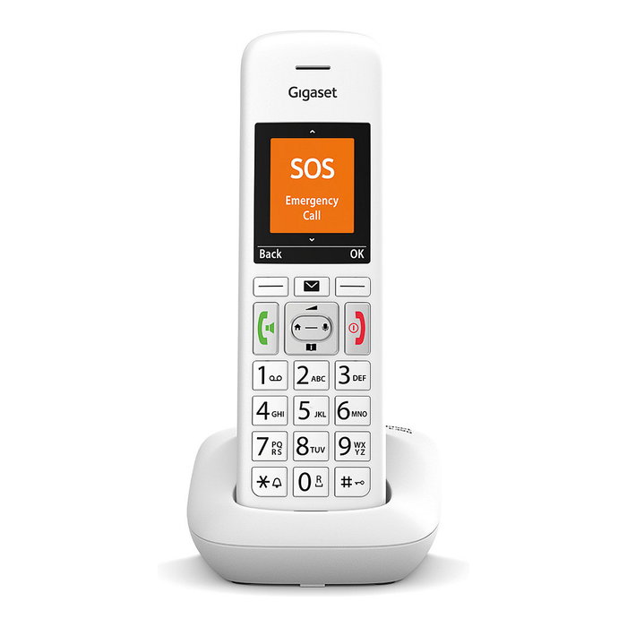Gigaset E390 Teléfono Inalámbrico con Contestador, Pantalla a Color, Negro (Modelo Internacional)
