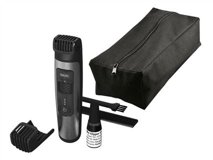 Wahl 1065-0460 Recortadora y Cortabarba Aquatrim Wet&Dry Impermeable para Uso en Seco o Húmedo con 39 Longitudes de Corte