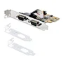 StarTech.com 21050-PC-SERIAL-LP Tarjeta PCIe Interna de 2 Puertos Serie RS-232 con Adaptador de Interfaz - Low Profile y Full Height - Compatible con Windows y Linux
