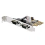 StarTech.com 21050-PC-SERIAL-LP Tarjeta PCIe Interna de 2 Puertos Serie RS-232 con Adaptador de Interfaz - Low Profile y Full Height - Compatible con Windows y Linux