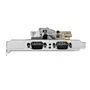 StarTech.com 21050-PC-SERIAL-LP Tarjeta PCIe Interna de 2 Puertos Serie RS-232 con Adaptador de Interfaz - Low Profile y Full Height - Compatible con Windows y Linux