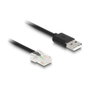 DeLOCK Cable en espiral RJ50 a USB 2.0 Tipo-A para escáner de códigos de barras 2 m