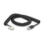 DeLOCK Cable en espiral RJ50 a USB 2.0 Tipo-A para escáner de códigos de barras 2 m