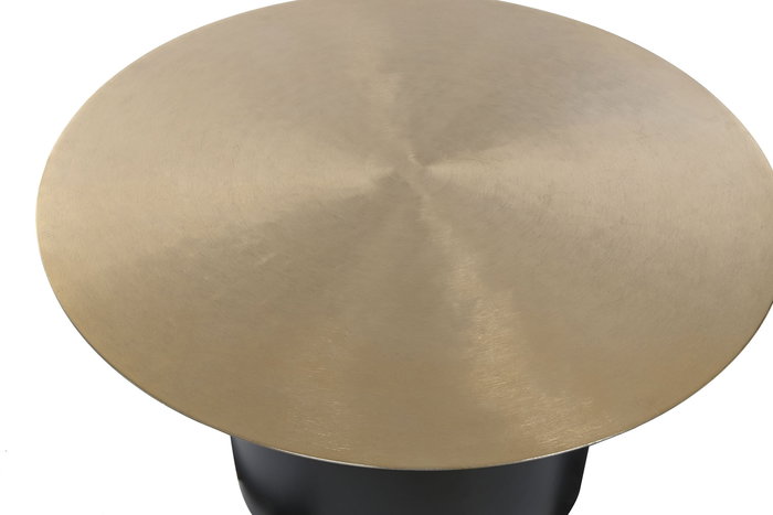 DKD Home Decor Mesita Auxiliar Moderno Dorado Negro Hierro 76 x 46 x 76 cm DKD Home Decor Mesita Auxiliar Moderno Dorado Negro Hierro 76 x 46 x 76 cm