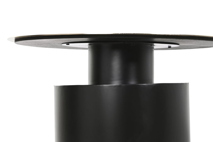 DKD Home Decor Mesita Auxiliar Moderno Dorado Negro Hierro 76 x 46 x 76 cm DKD Home Decor Mesita Auxiliar Moderno Dorado Negro Hierro 76 x 46 x 76 cm