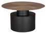 DKD Home Decor Mesita Auxiliar de Hierro 76x76x46 Dorado