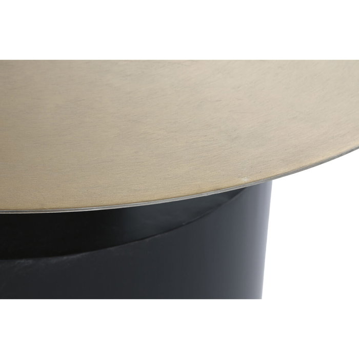 DKD Home Decor Mesita Auxiliar de Hierro 76x76x46 Dorado