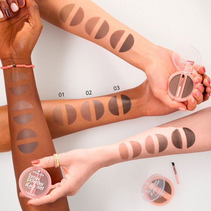 Essence BROW POWDER polvos para cejas duo #03 1,8 gr - Set de dos polvos para cejas naturales