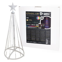 GSC Evolution Árbol LED inteligente 1,5M RGB con Bluetooth y mando Kiondo