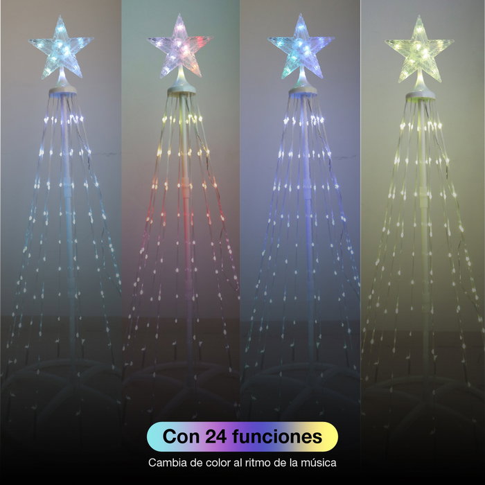 GSC Evolution Árbol LED inteligente 1,5M RGB con Bluetooth y mando Kiondo GSC Evolution Árbol LED inteligente 1,5M RGB con Bluetooth y mando Kiondo