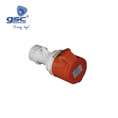 GSC Evolution Base aérea Cetac 5P (3P+N+t) 16A IP44 Roja GSC Evolution Base aérea Cetac 5P (3P+N+t) 16A IP44 Roja