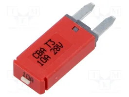 ESKA Fusible térmico de coche 10A 28VDC rojo