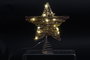 DKD Home Decor Estrella LED Fibra Natural y Dorado 20x5x25 cm
