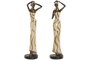 DKD Home Decor Figura de Resina Africana Surtido de 2 Unidades