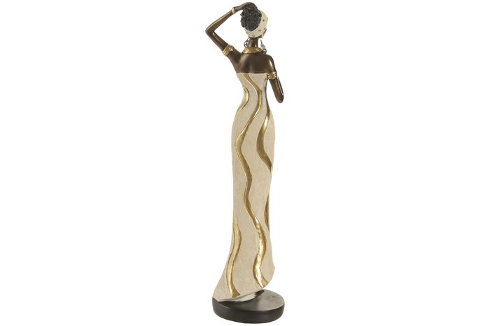 DKD Home Decor Figura de Resina Africana Surtido de 2 Unidades