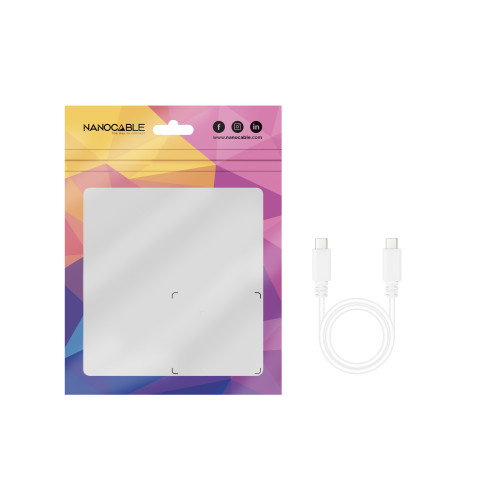 Nanocable Cable USB 2.0 Tipo-C a Tipo-C de 1.5m Blanco Nanocable Cable USB 2.0 Tipo-C a Tipo-C de 1.5m Blanco
