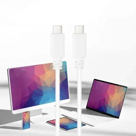 Nano Cable 10.01.2301-L150-W Cable USB 2.0 Tipo-C Macho a Tipo-C Macho Blanco 1.5m 480Mbps