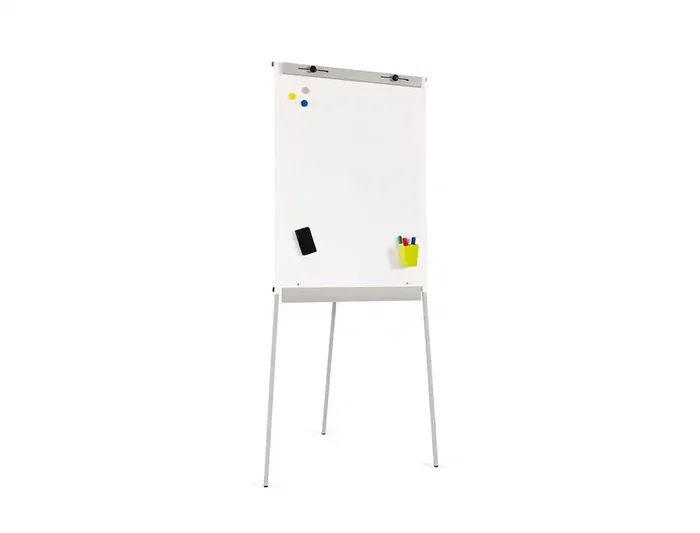 Rocada Pizarra Blanca Magnética con Trípode para Conferencias, Brazo Extensible, Lacada 68x104 cm