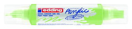 Marcador Acrylic Edding 5400 3D Doble Punta (2-3/5-10 Mm) Verde Pastel (Set de 5)