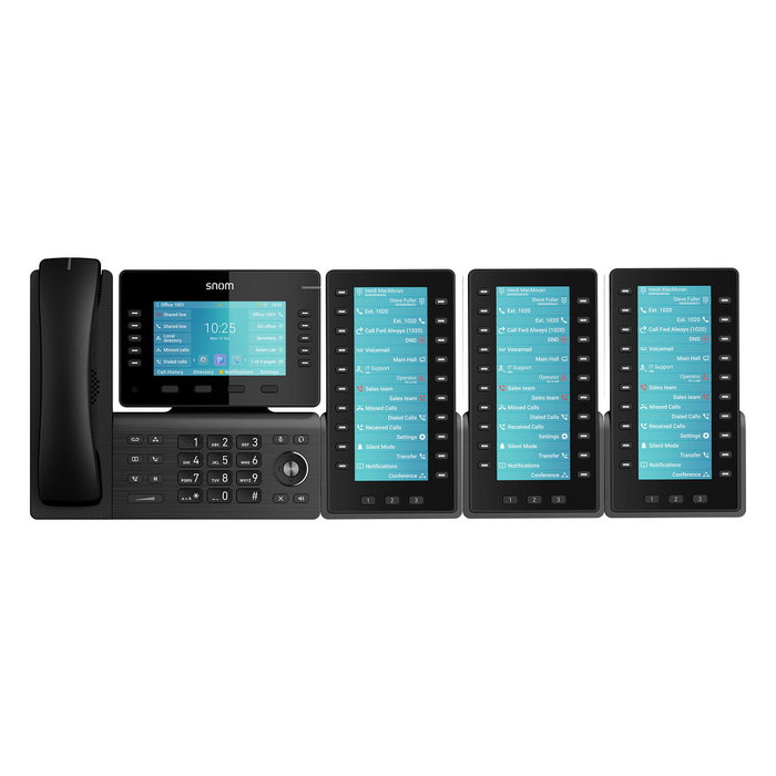Snom D8C Tastenerweiterung Teléfono Inteligente Terminal Inalámbrico Altavoz Identificador de Llamadas Negro