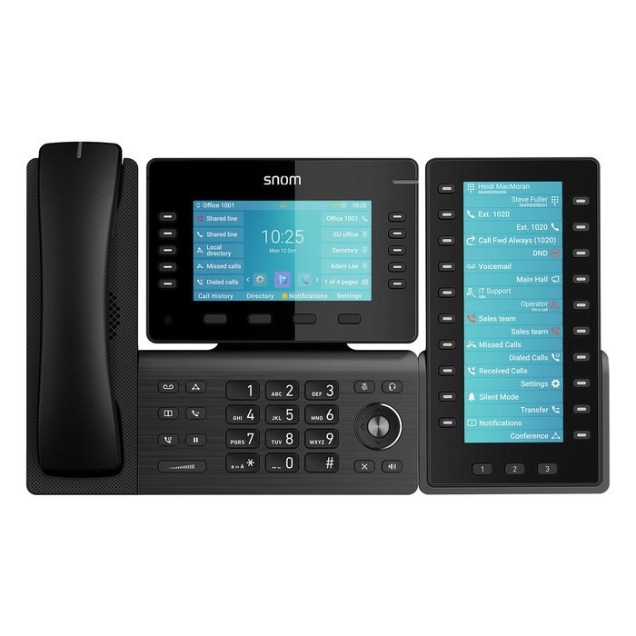Snom D8C Tastenerweiterung Teléfono Inteligente Terminal Inalámbrico Altavoz Identificador de Llamadas Negro