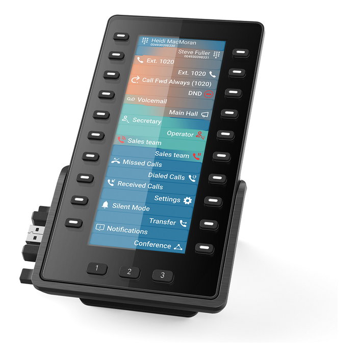 Snom D8C Tastenerweiterung Teléfono Inteligente Terminal Inalámbrico Altavoz Identificador de Llamadas Negro