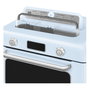 Smeg COF01PBEU Mini Horno Vintage Pastellblau 30L 1800W con Vapor, 3 Estantes, Azul