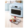 Smeg COF01PBEU Mini Horno Vintage Pastellblau 30L 1800W con Vapor, 3 Estantes, Azul